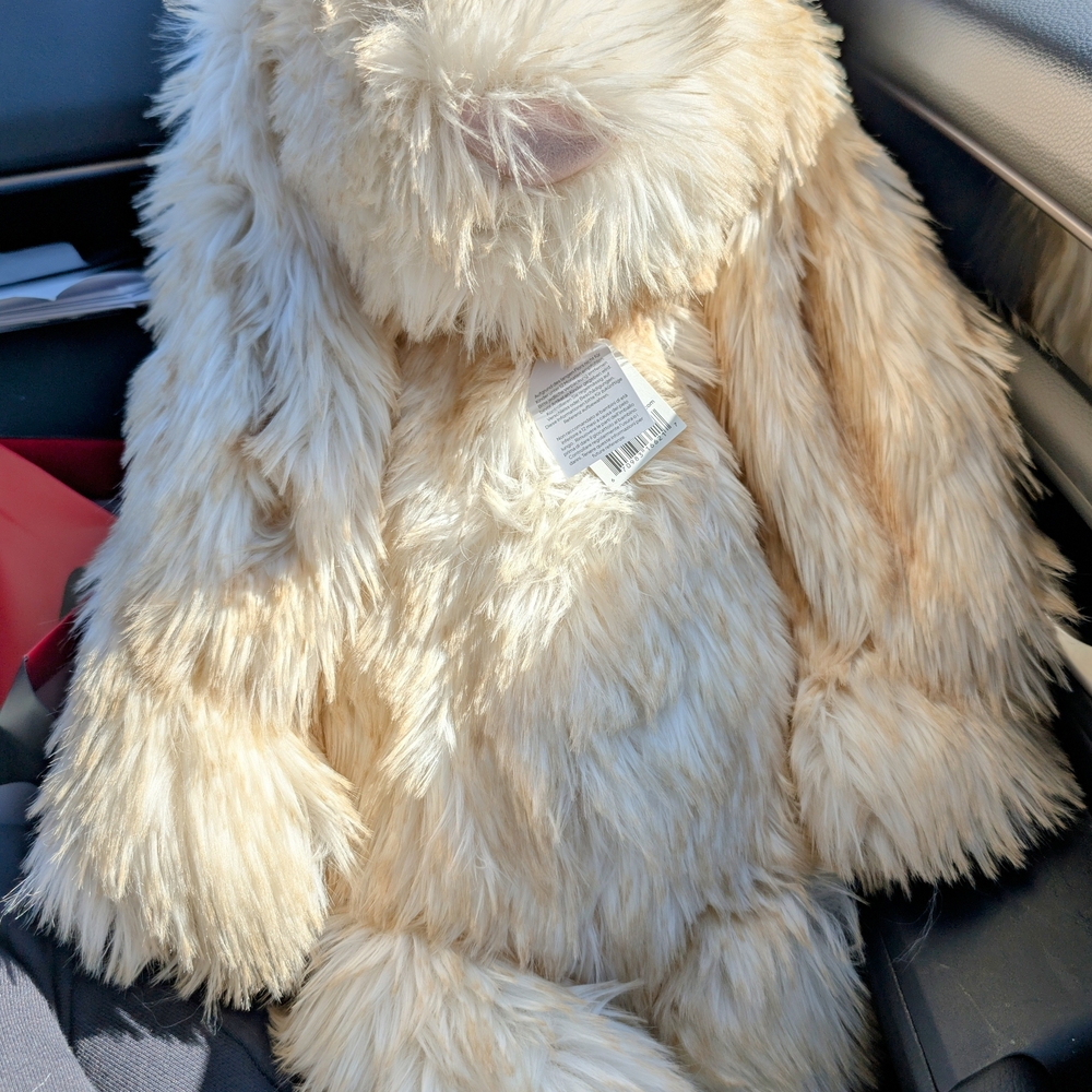 Jellycat Furry Tan Bunny Plush